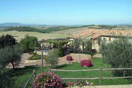 Billede af skove og vinmarker i Sienese Chianti-områdetAntigo Borgo